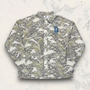 Disney Shirt Jersey Disneyland Resort Tropical Leaf Puff Print Mens Size Large